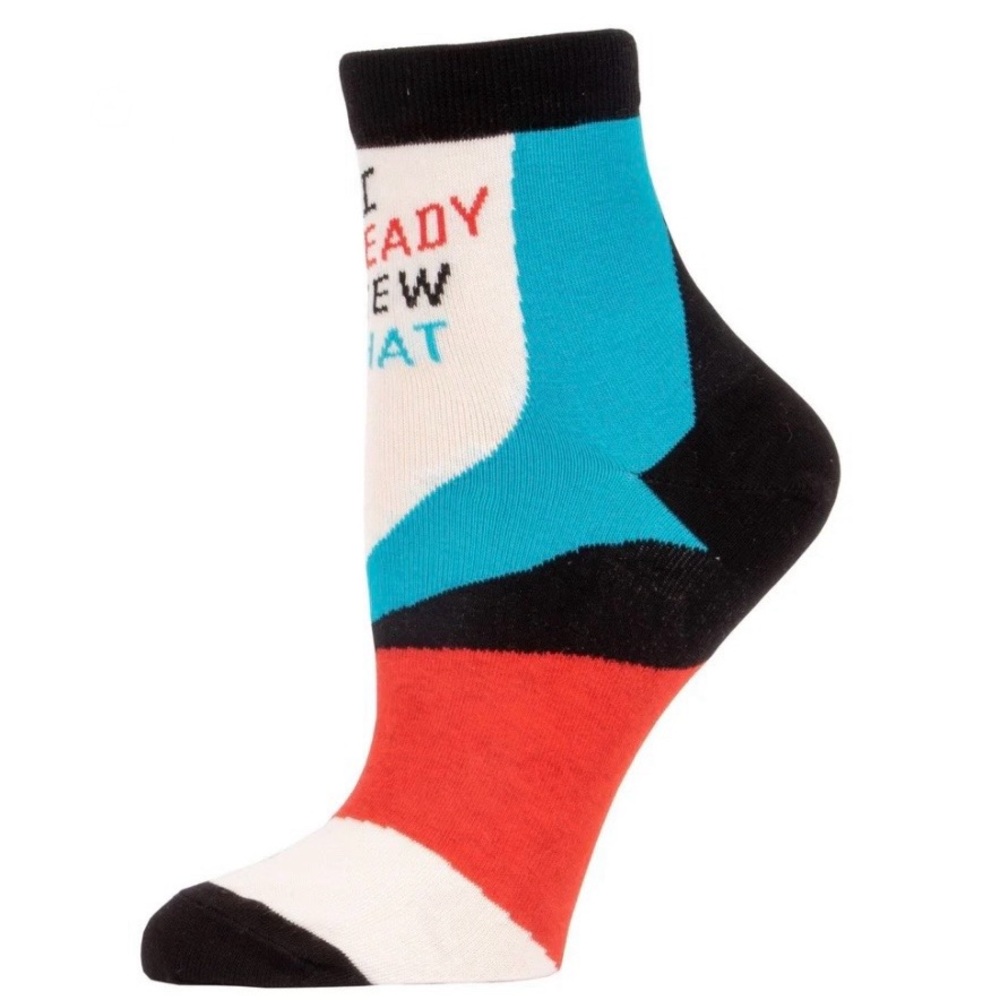 Blue Q I Already Knew That Ankle Socks, Women’s - Picture 4 of 10